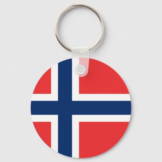 ノルウェー国旗のキーチェーン キーホルダー (正面)
