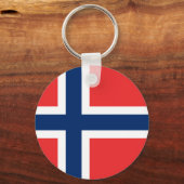 ノルウェー国旗のキーチェーン キーホルダー (正面)