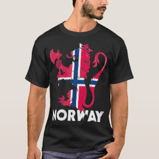 ノルウェー国旗のコート・オブ・アームズScandinavia Osl Tシャツ