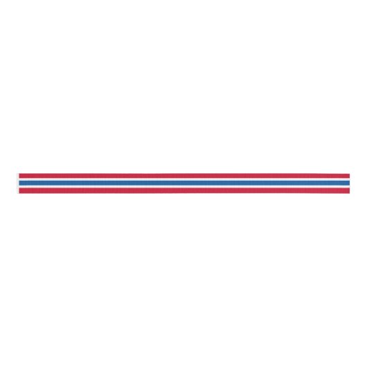 ノルウェー国旗のゴスグレイン グログランリボン (正面)