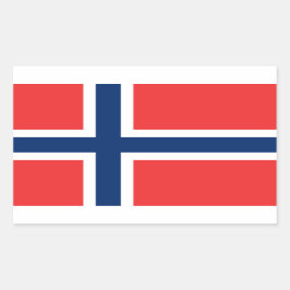 ノルウェー国旗のシール* 長方形シール