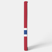 ノルウェー国旗のスマホケース SAMSUNG GALAXYケース (左側面)