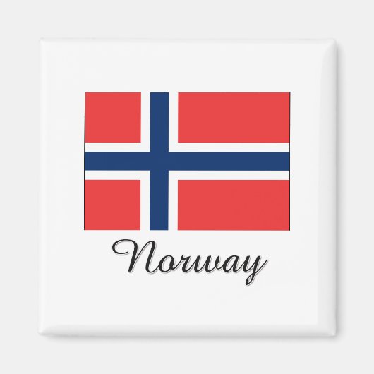 ノルウェー国旗のデザイン マグネット (正面)