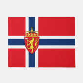 ノルウェー国旗のノルウェーの紋章、ノルウェーの紋章 ドアマット (正面)
