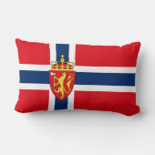 ノルウェー国旗のノルウェーの紋章、ノルウェーの3a ランバークッション (裏面)