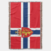 ノルウェー国旗のノルウェーの紋章、ノルウェー3 スローブランケット (正面縦)