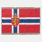 ノルウェー国旗のノルウェーの紋章、ノルウェー3 スローブランケット (正面)