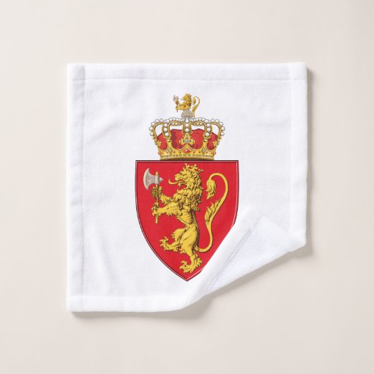 ノルウェー国旗のノルウェーの紋章、ノルウェー3 バスタオルセット (ウォッシュタオル)