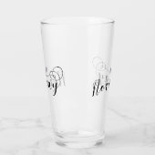 ノルウェー国旗のハートデザイン タンブラーグラス (左)