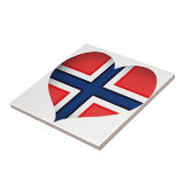 ノルウェー国旗のハート タイル (側面)