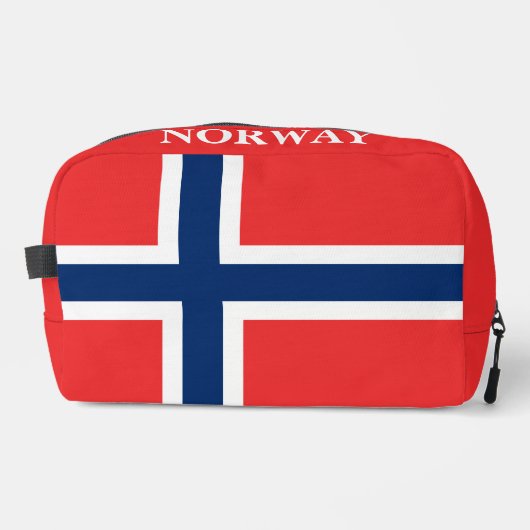 ノルウェー国旗のパーソナライズされた化粧品の旅行キット ドップキット (正面)