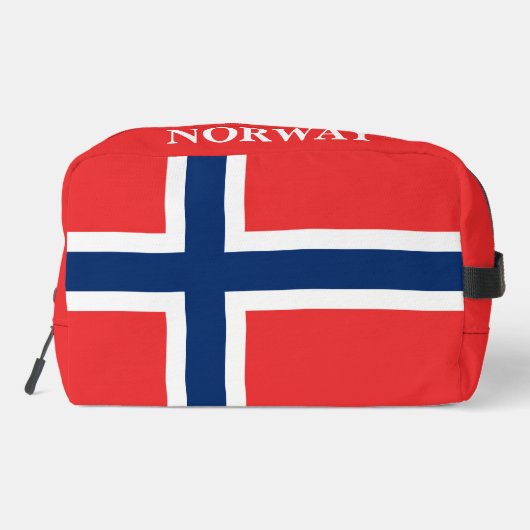 ノルウェー国旗のパーソナライズされた化粧品の旅行キット ドップキット (裏面)
