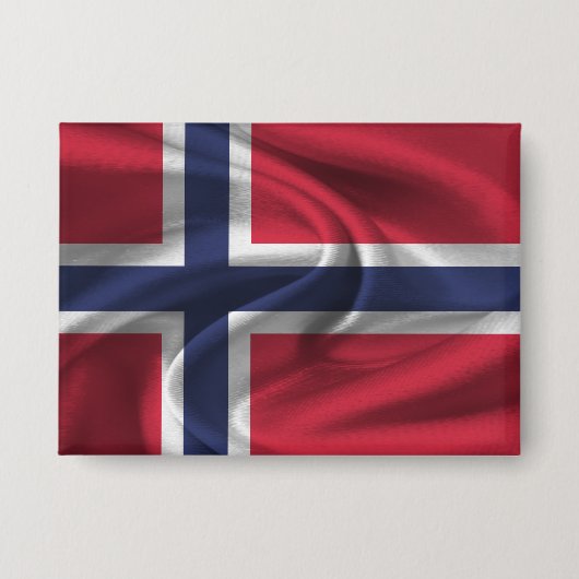 ノルウェー国旗のボタン 缶バッジ (正面)