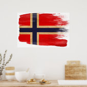 ノルウェー国旗のポスター ポスター (キッチン)