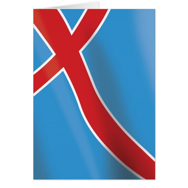 ノルウェー国旗の旅行ポスター (正面)