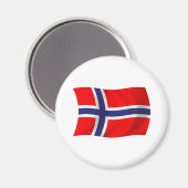 ノルウェー国旗の磁石 マグネット (正面/裏面)