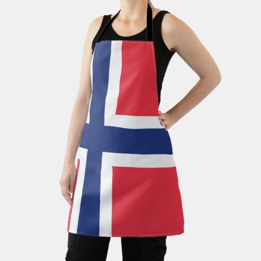 ノルウェー国旗の紋章 エプロン (インサイチュ)
