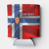 ノルウェー国旗の紋章 缶クーラー (裏面)