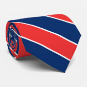 ノルウェー国旗の色エレガント ネクタイ (ロール)