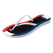 ノルウェー国旗の色　愛国的な素敵な色 ビーチサンダル (アングル)