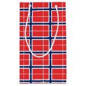 ノルウェー国旗の記号 スモールペーパーバッグ (裏面)