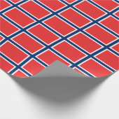 ノルウェー国旗の記号 ラッピングペーパー (角)