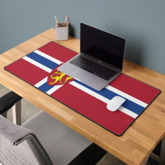 ノルウェー国旗の電話ケース デスクマット