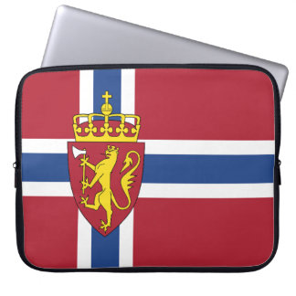 ノルウェー国旗の電話ケース ラップトップスリーブ