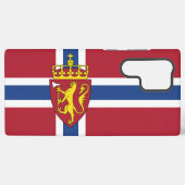 ノルウェー国旗の電話ケース SAMSUNG GALAXYケース (裏面横)