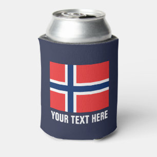 ノルウェー国旗はクーラー可能 ノルウェーのビールホルダー 缶クーラー
