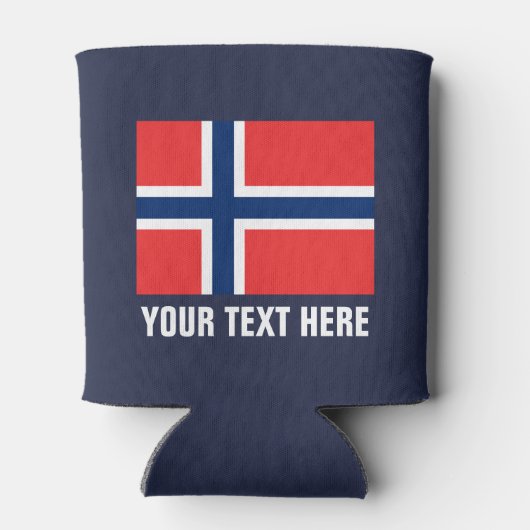 ノルウェー国旗はクーラー可能 |ノルウェービール保有者 缶クーラー (裏面)