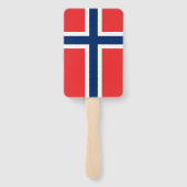 ノルウェー国旗を持つハンドファンのセット ハンドファン (裏面)