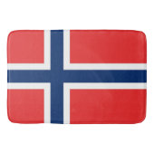 ノルウェー国旗を持つ大きなバスマット バスマット (正面)