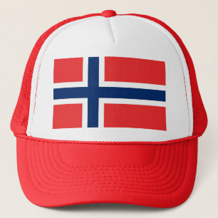 ノルウェー国旗を持つ帽子 キャップ