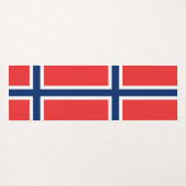 ノルウェー国旗を持つ愛国的なヨガマット ヨガマット (裏面(横))