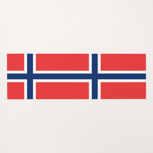 ノルウェー国旗を持つ愛国的なヨガマット ヨガマット (裏面(横))