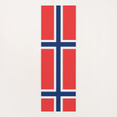 ノルウェー国旗を持つ愛国的なヨガマット ヨガマット (裏面)