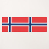 ノルウェー国旗を持つ愛国的なヨガマット ヨガマット (正面(横))