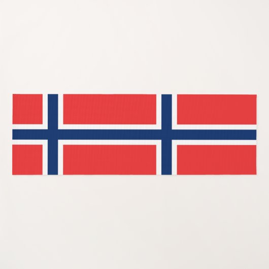 ノルウェー国旗を持つ愛国的なヨガマット ヨガマット (正面(横))