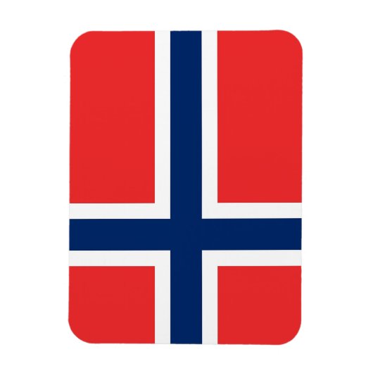 ノルウェー国旗を持つ愛国的な柔軟な磁石 マグネット (縦)