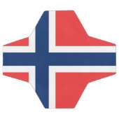 ノルウェー国旗を掲げた愛国的なサッカーボール サッカーボール (フラット)