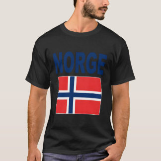 ノルウェー国旗カッコいいノルウェー国旗の贈り物 Tシャツ