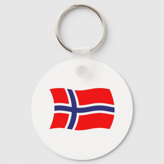 ノルウェー国旗キーチェーン キーホルダー (正面)