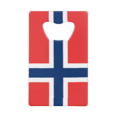 ノルウェー国旗クレジットカードボトルオープナー クレジットカード栓抜き (正面)