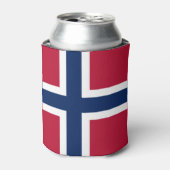 ノルウェー国旗クーラーボックス 缶クーラー (缶正面)