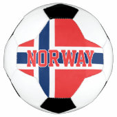 ノルウェー国旗サッカーボール チームファン＆選手用 サッカーボール (正面)