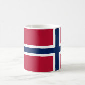 ノルウェー国旗セラミックコーヒーマグ コーヒーマグカップ (中央)