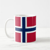 ノルウェー国旗セラミックコーヒーマグ コーヒーマグカップ (左)