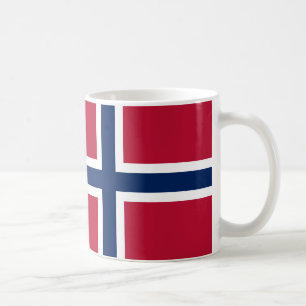 ノルウェー国旗セラミックコーヒーマグ コーヒーマグカップ