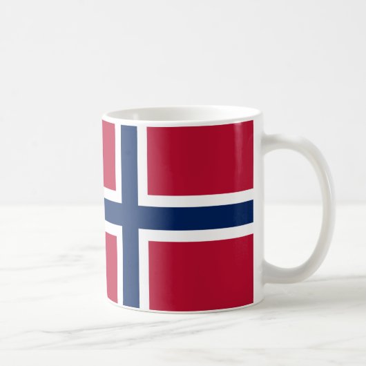 ノルウェー国旗セラミックコーヒーマグ コーヒーマグカップ (右)